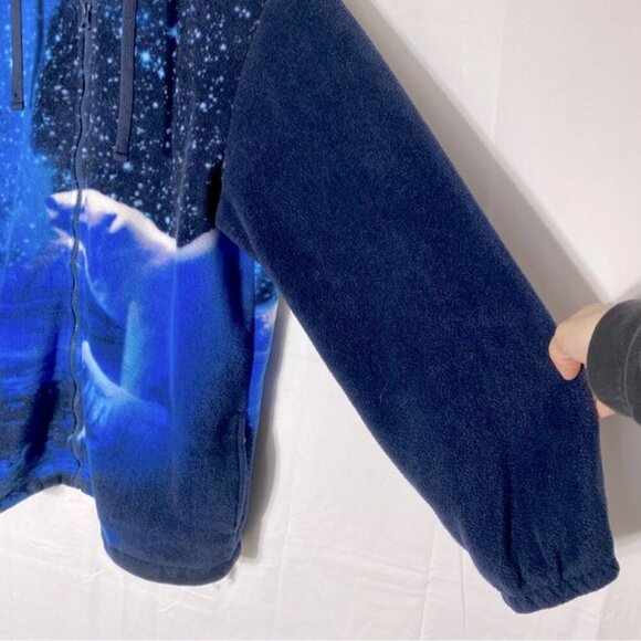 Run North 1982 Blue Polar Bear Fleece Full Zip Hoodie XL - Picture 10 of 16